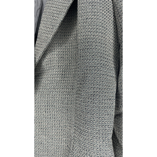 Giorgio Armani Blazer Hidden-Button Enclosure Knit Gray Size 44/ 10 SKU 000413