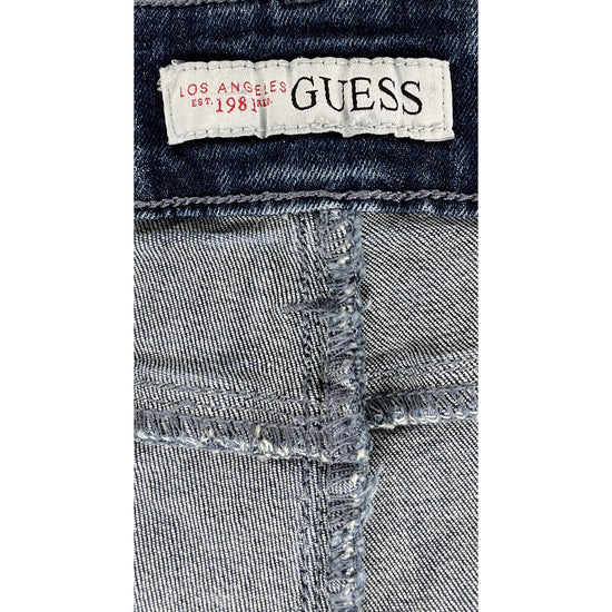 SOLD Guess Denim Shorts w Rip Details Dark Blue Size 31 SKU 000424-9