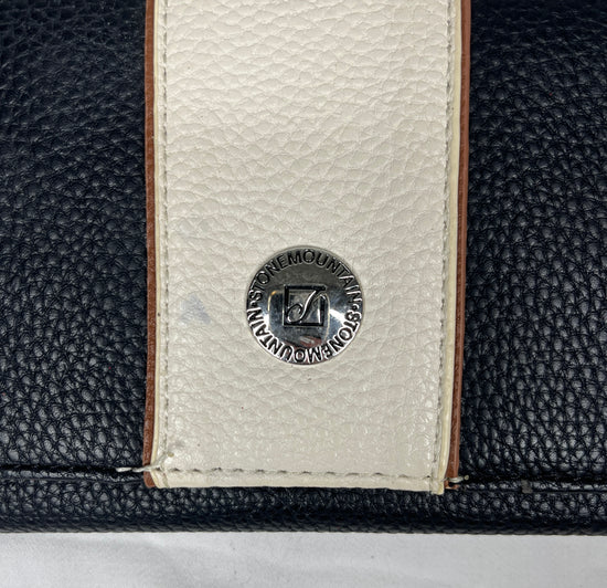 Stone Mountain Wallet Tri-Fold Black, Cream SKU 000422