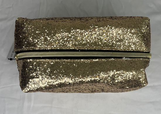 Jade & Deer Make Up Bag Glitter Gold SKU 000422