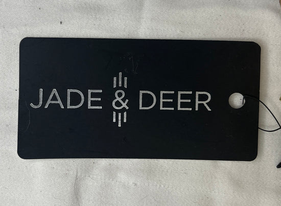 Jade & Deer Make Up Bag Glitter Gold SKU 000422
