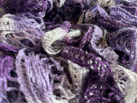 Scarf Crochet/ Knit Purple SKU 000436