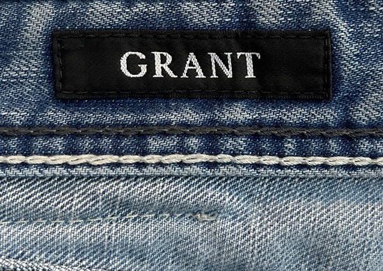MEN'S Affliction Black Premium Denim Blue Jeans w Fray Pockets  Size 34L SKU 000432