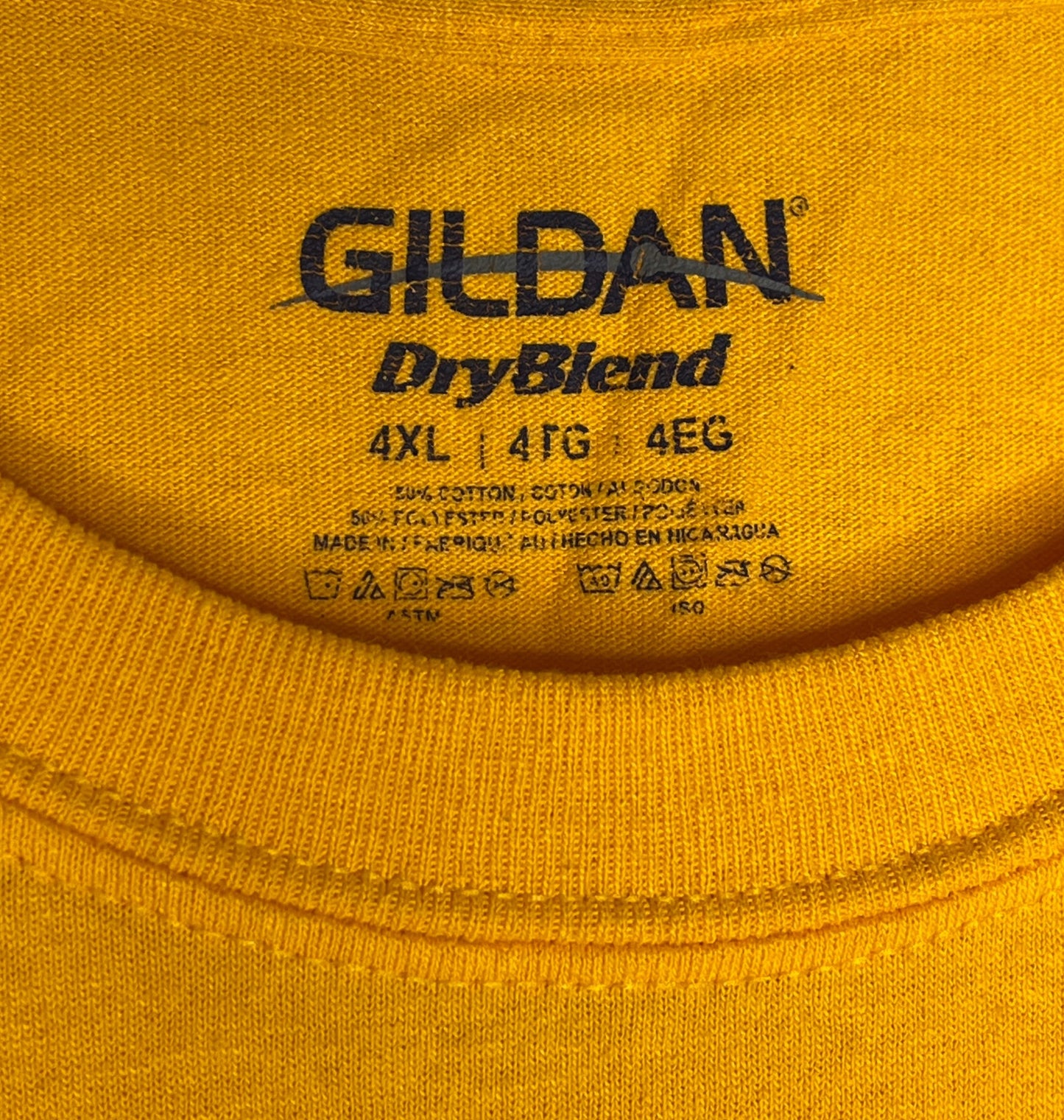 Gildan MEN'S T-Shirt Yellow, Red Size 4XL SKU 000447