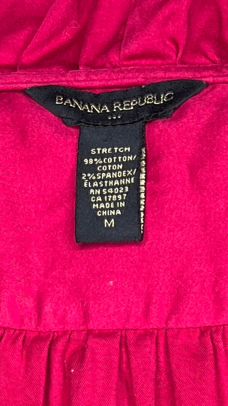 Banana Republic Top Hot Pink Sz M SKU 000023