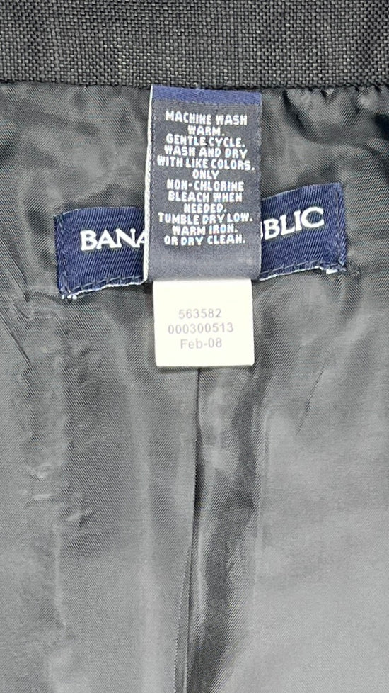 Banana Republic Blazer Short Sleeve Black Size 6 SKU 000008-5