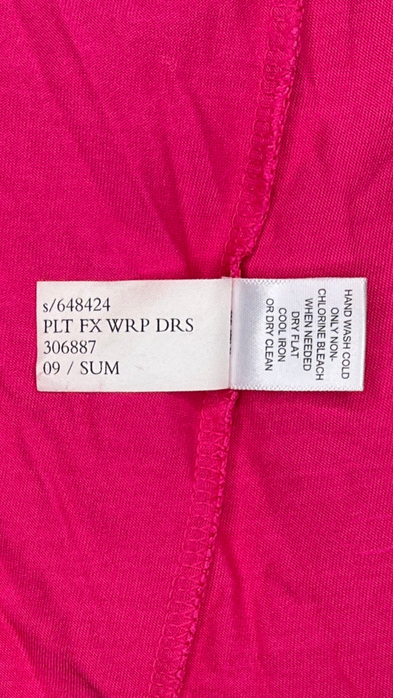 Banana Republic Dress Short Sleeve Midi Hot Pink Size XS SKU 000063-3