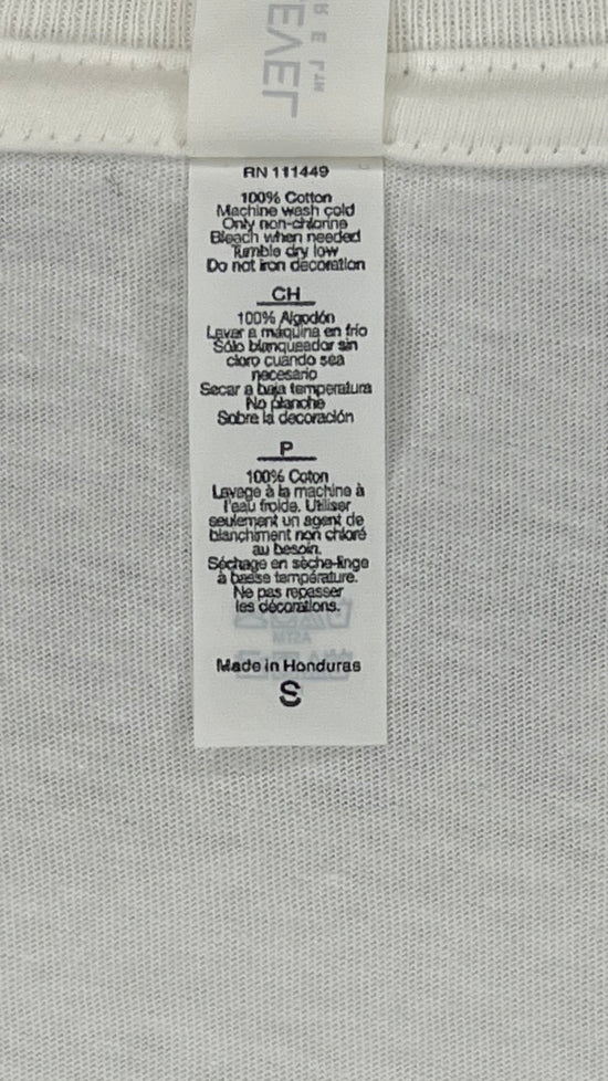 Next Level Top Magazine Cover Short Sleeve White Sz S SKU 0002111-3