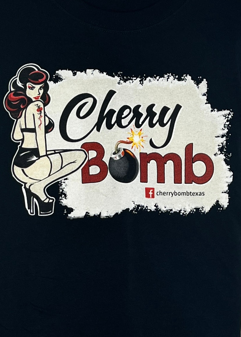 Port & Company Top "Cherry Bomb" Black Sz M SKU 000211-11