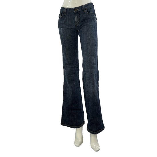 Indigo Royalty Denim Jeans Embroidered Pockets  Blue Size 11 SKU 000423-2