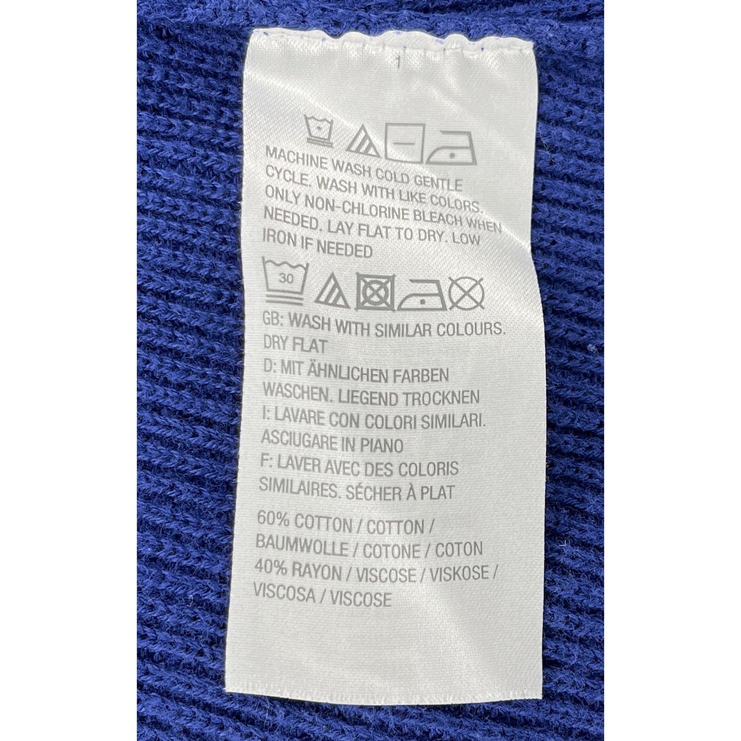 Isaac Mizrahi Top Short Sleeve Open-Shoulder Detail Blue Size M SKU 000412