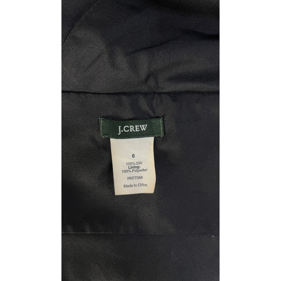 J. Crew Dress Sleeveless V-Neck Above-Knee Black Size 6 SKU 000076-3