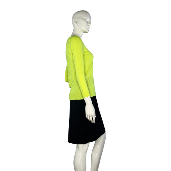 J. Crew Sweater Pull Over Neon Yellow Size S/ XS SKU 000226-2