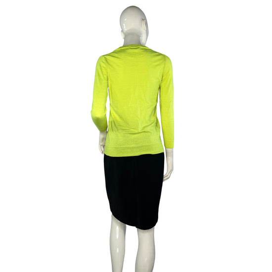 J. Crew Sweater Pull Over Neon Yellow Size S/ XS SKU 000226-2