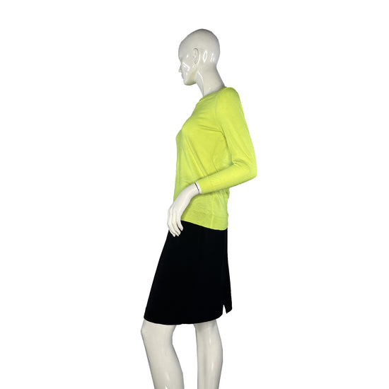 J. Crew Sweater Pull Over Neon Yellow Size S/ XS SKU 000226-2