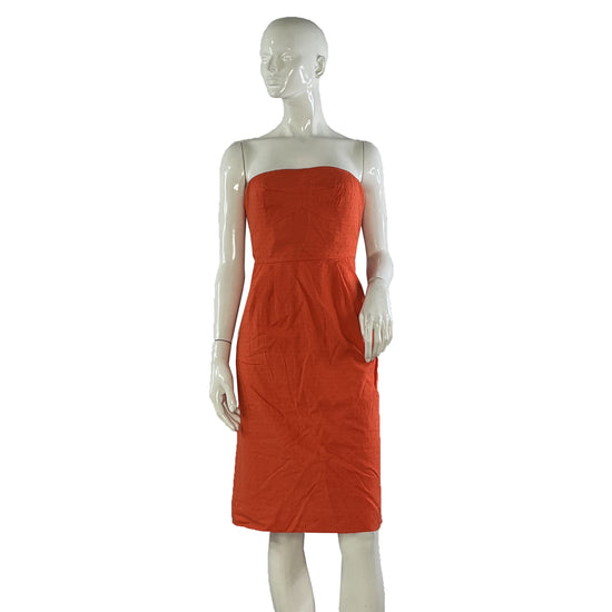 J Crew Strapless Textured Red Dress Sz 12 SKU 000414 Designers On A Dime J Crew Strapless Textured Red Dress Sz 12 SKU 000414 Designers On A Dime