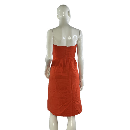 J Crew  Strapless  Textured Red Dress Sz 12 SKU 000414