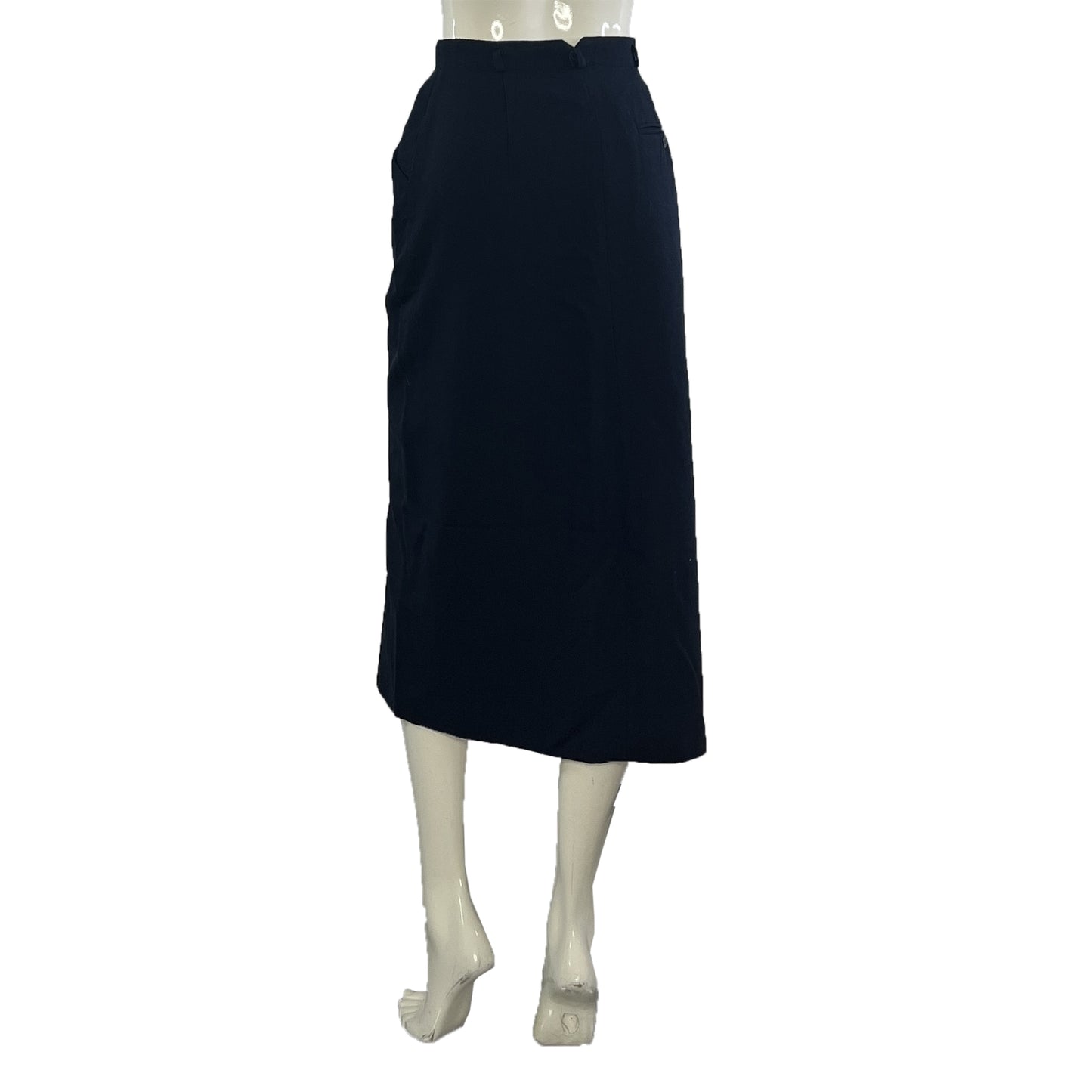 Jones New York Skirt Below-Knee Navy Size 10 SKU 000417