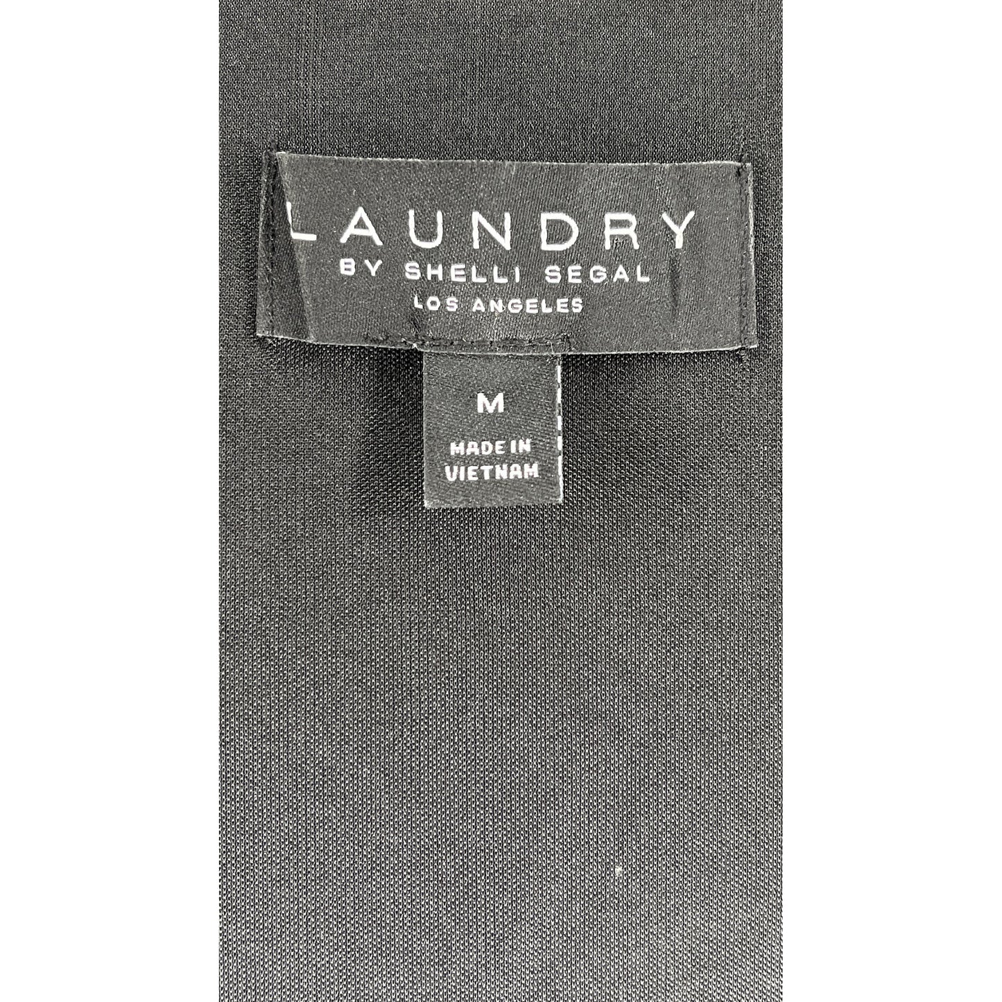 Laundry By Shelli Segel Dress Long-Ruffle-Sleeve Black Sz M SKU 000412