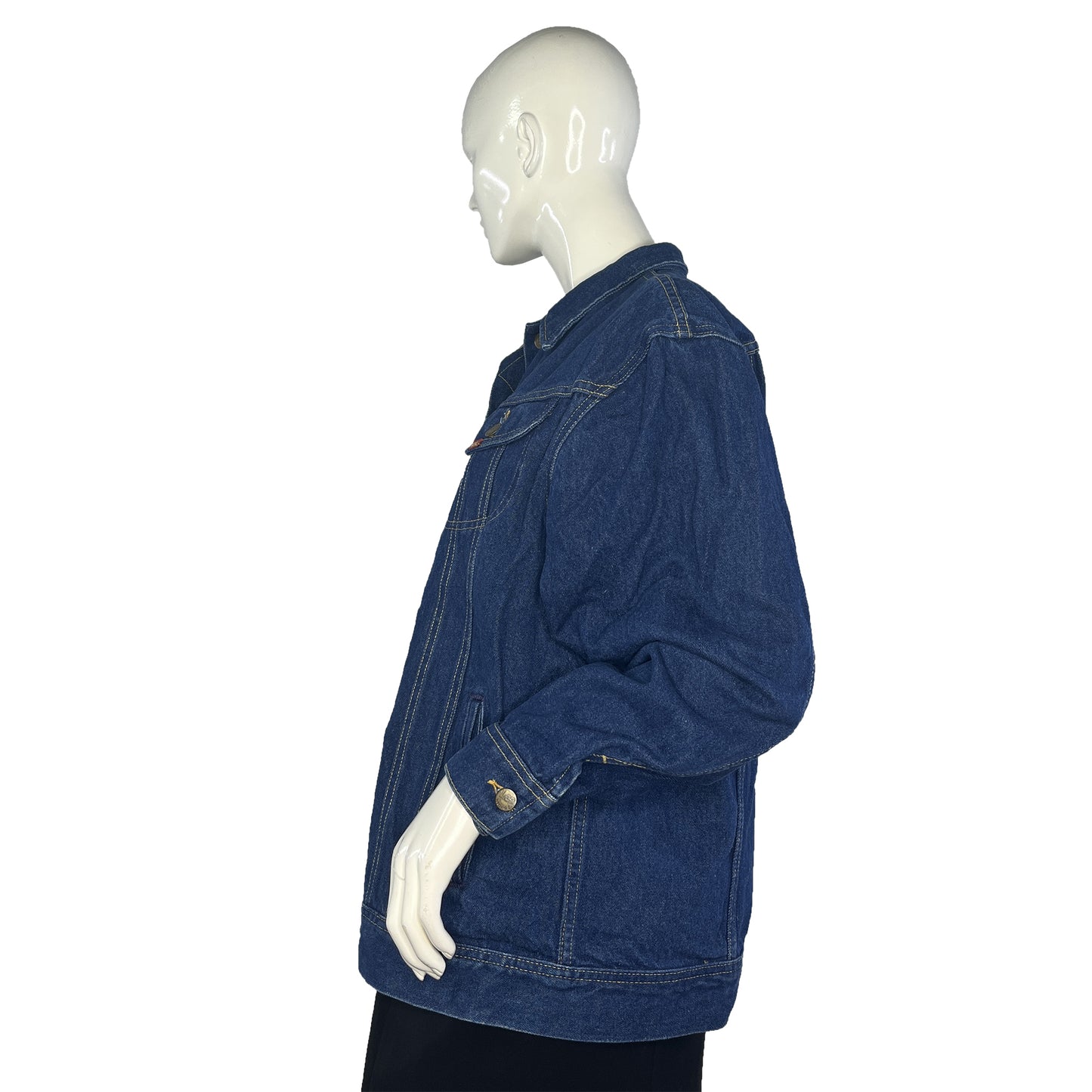 Lee Denim Jacket Button Down Dark Blue Size M/L SKU 000029