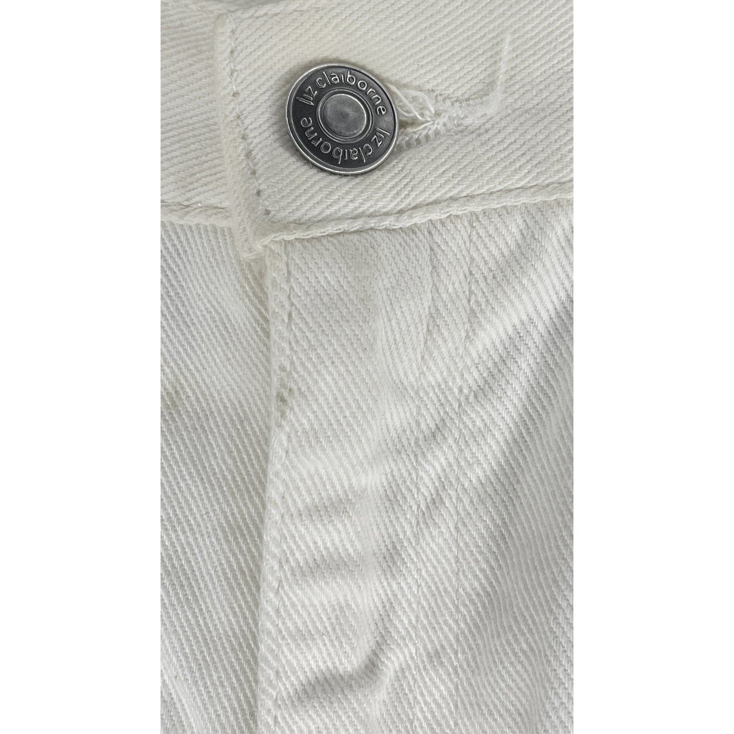 Liz Claiborne Denim Jeans White Size 12R SKU 000423-8