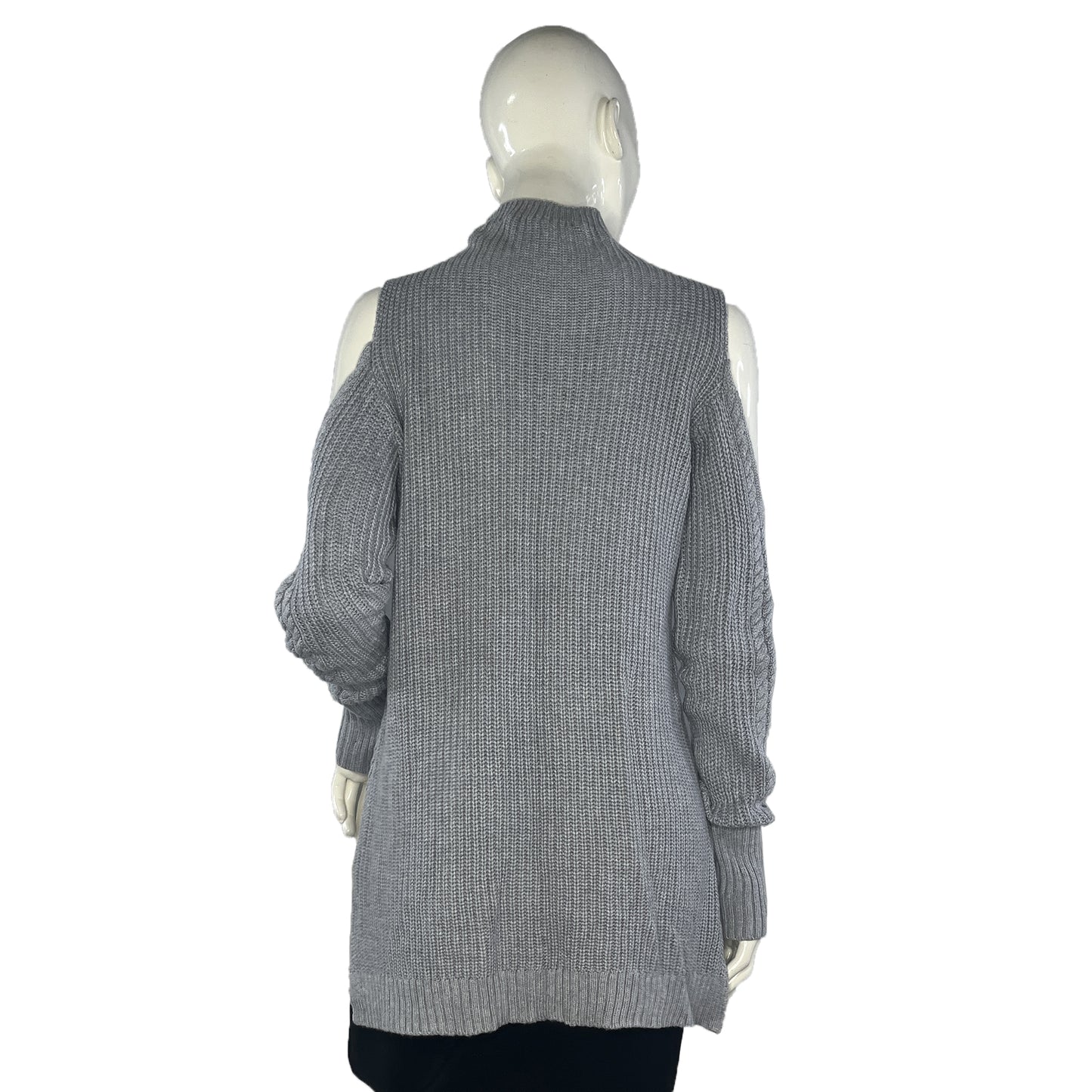 Michael Kors Sweater Open Shoulder Gray Size M SKU 000418