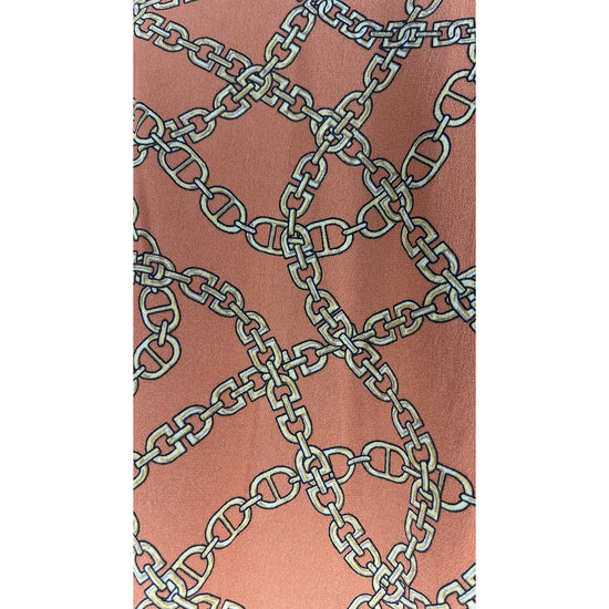 Michael Kors Top Long Sleeve Gold Chain Pattern Size M SKU 000418