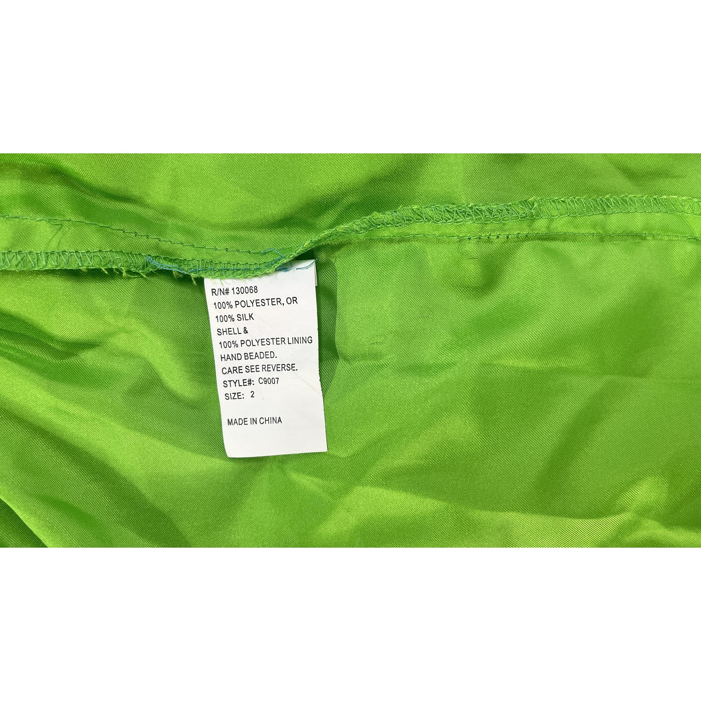 Nina Canacci Halter Green Gown Size 2 SKU 000407-4