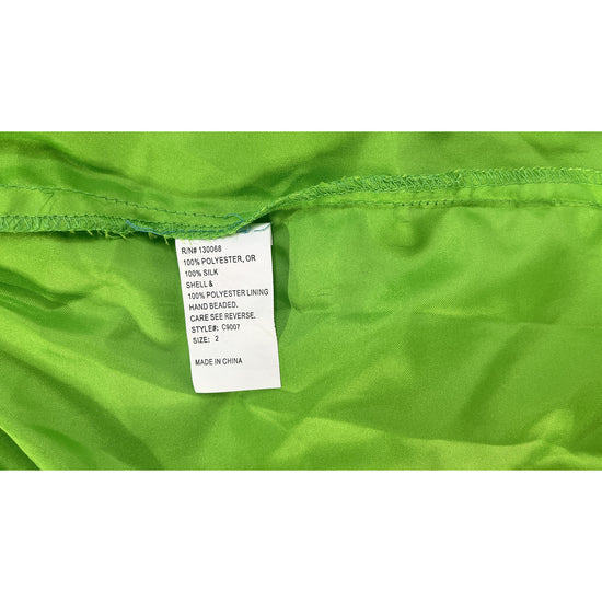 Nina Canacci Halter Embellished Green Gown Size 2 SKU 000407-4
