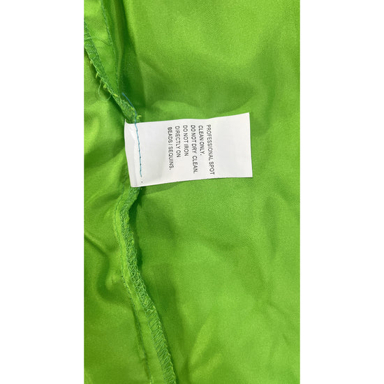 Nina Canacci Halter Embellished Green Gown Size 2 SKU 000407-4