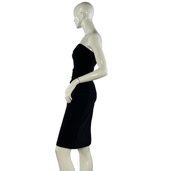 Norma Kamali Dress Strapless Black Sz XL SKU 000412