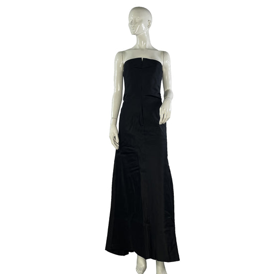 Ralph Lauren Gown Strapless Floor Length Black Size 10 SKU 000411