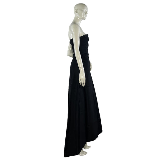 Ralph Lauren Gown Strapless Floor Length Black Size 10 SKU 000411