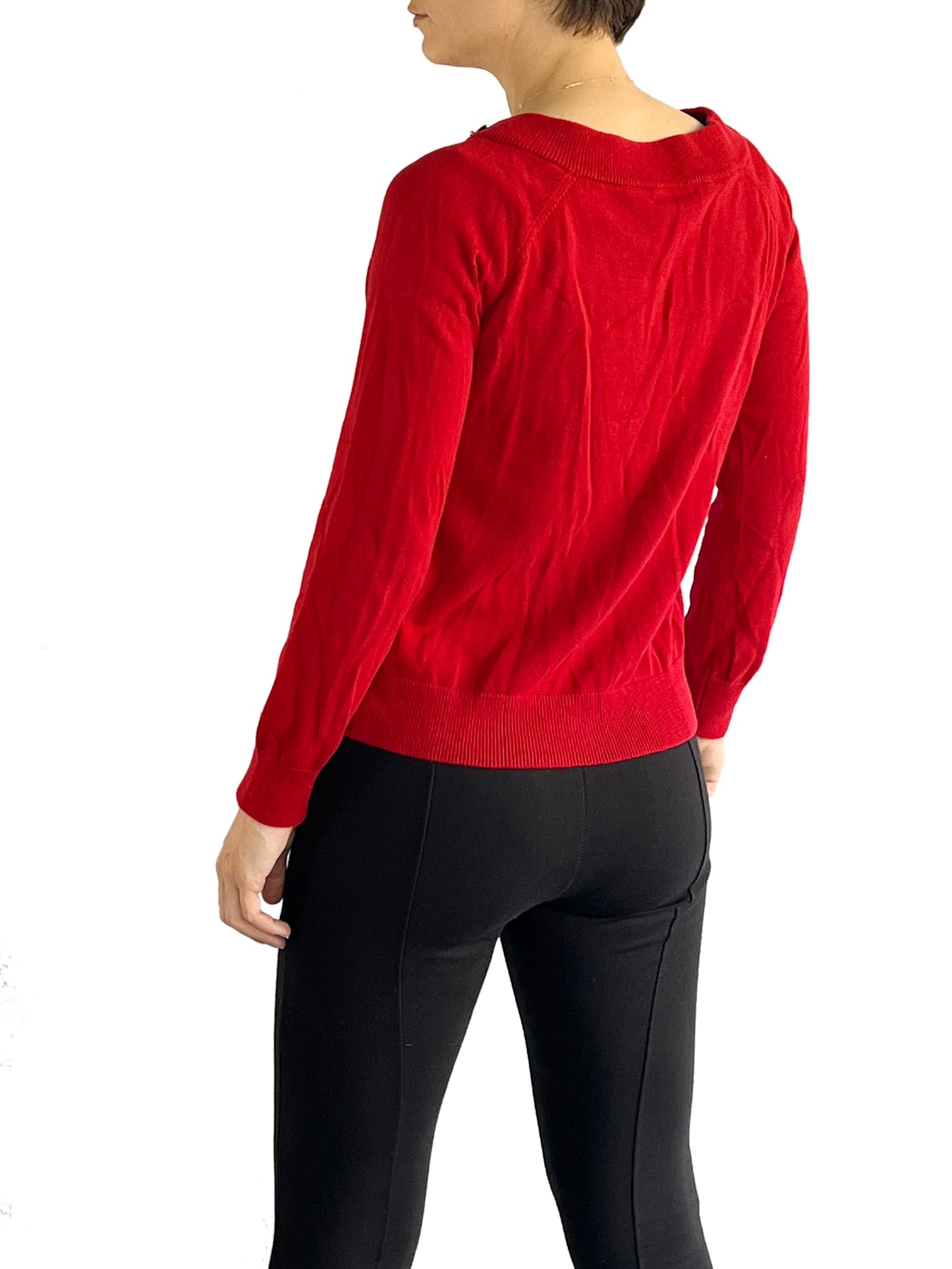 Ralph Lauren Top Sweater Red Size M SKU 000043