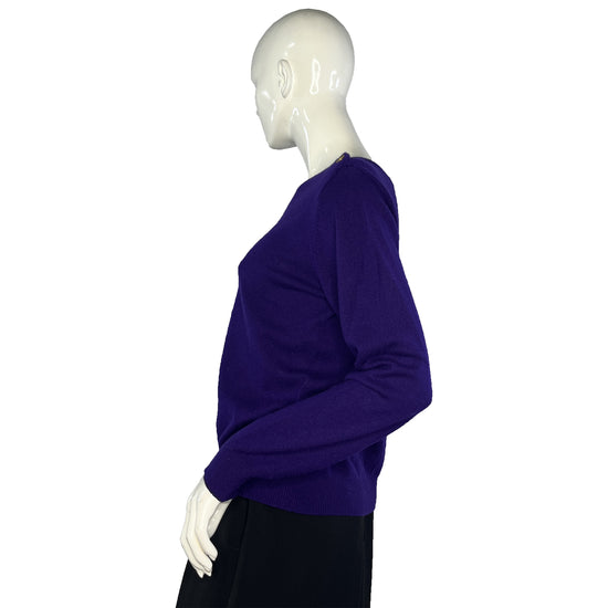 Ralph Lauren  Long Sleeve Sweater Purple, Gold Size LP SKU 000411