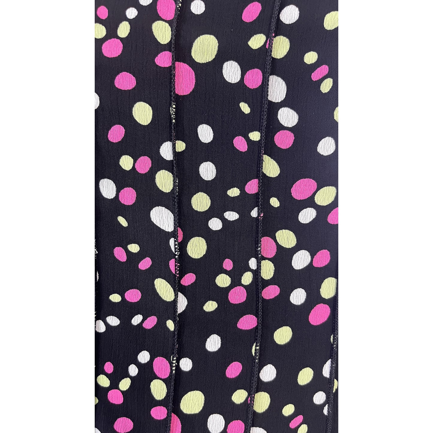 Sandra Darren Sleeveless  Polka Dot Pattern Multi Color Size 6 SKU 000408-1