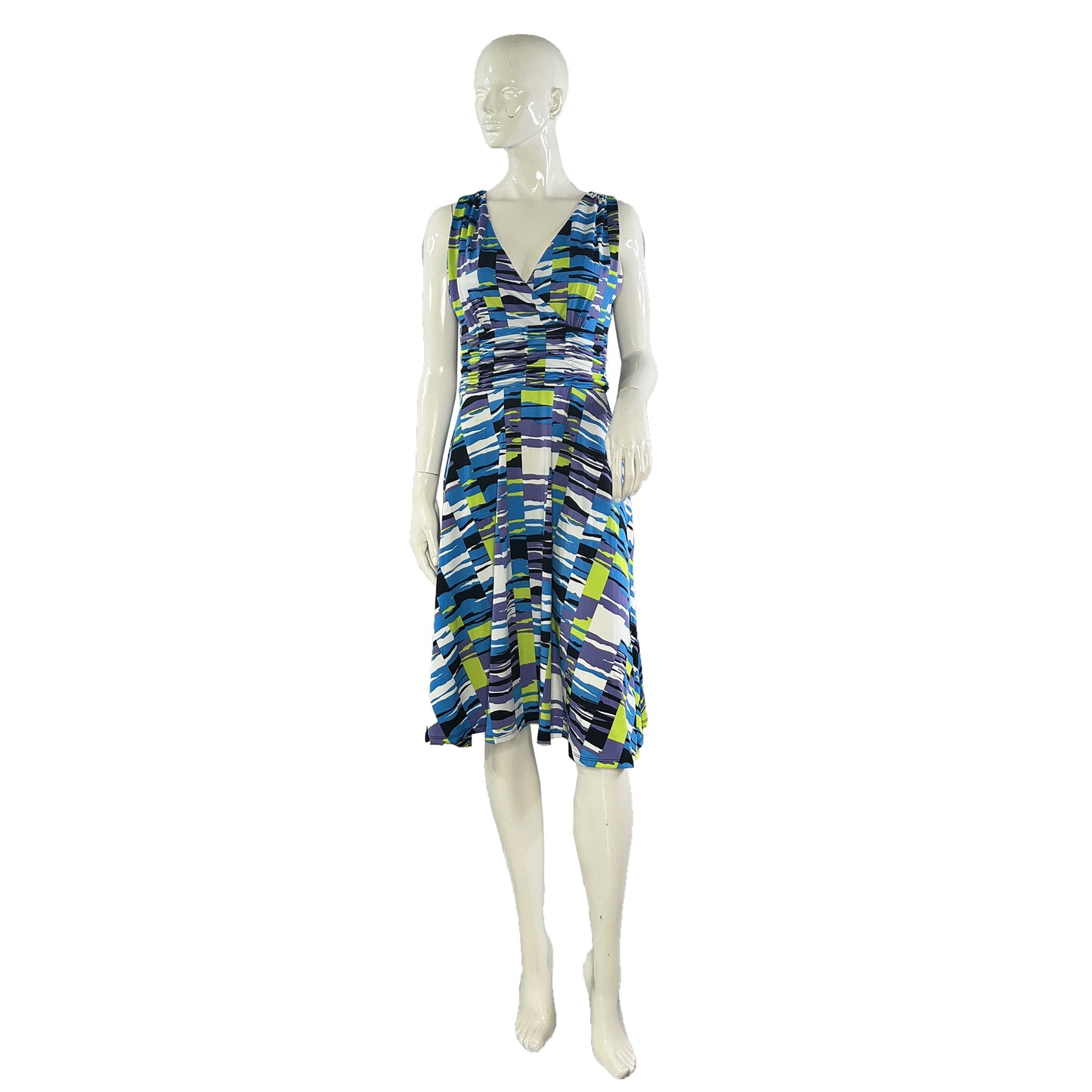 Studio AA Sleeveless Above-Knee Dress Multi Color Size 8 SKU 000408-2