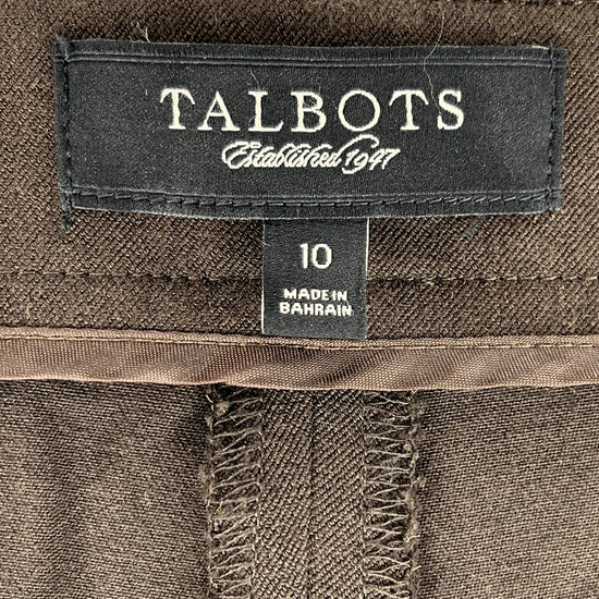 Talbots Dress Pants Brown Size 10 SKU 000416