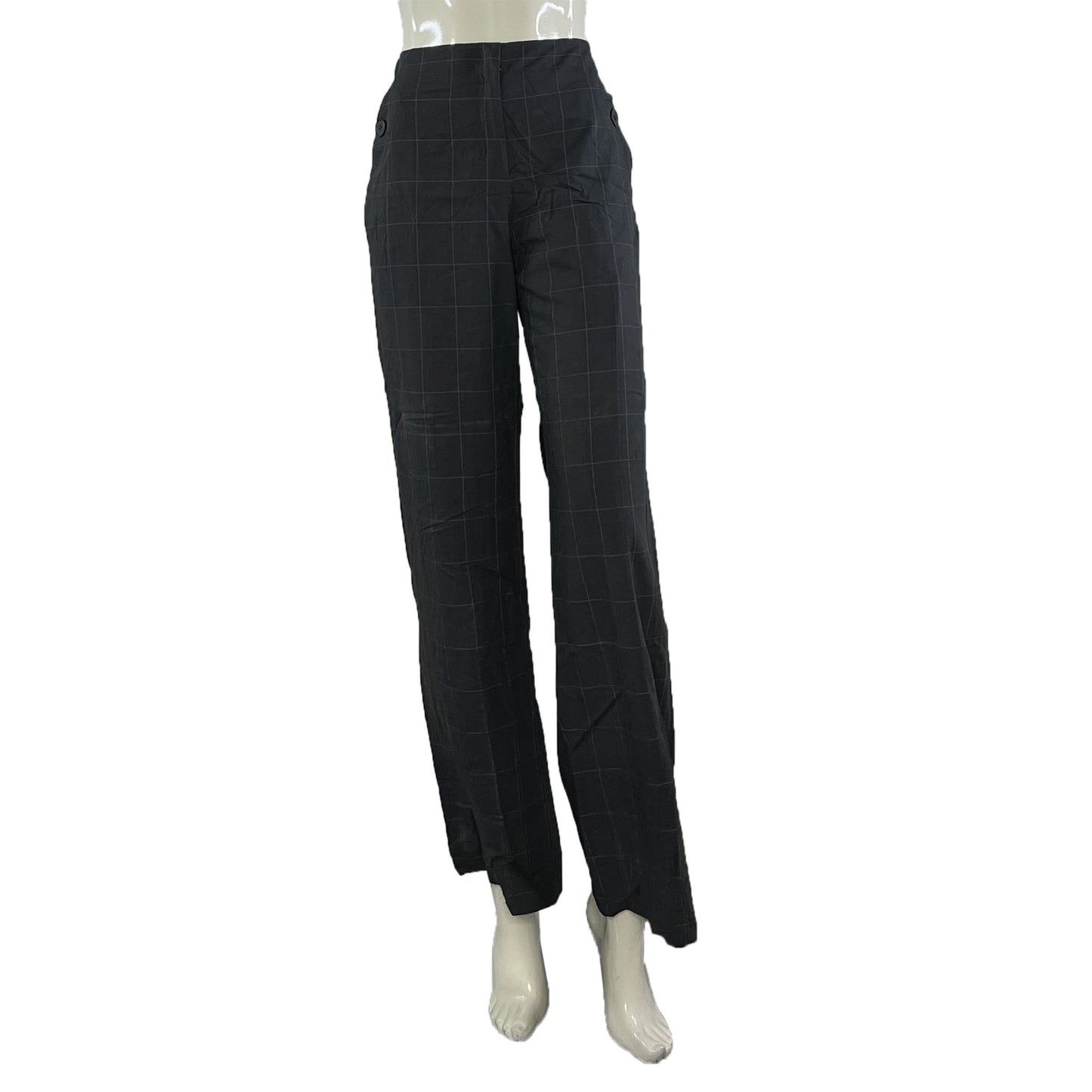 Talbots Dress Pants  Square Pin Stripe Gray Size 8 SKU 000416