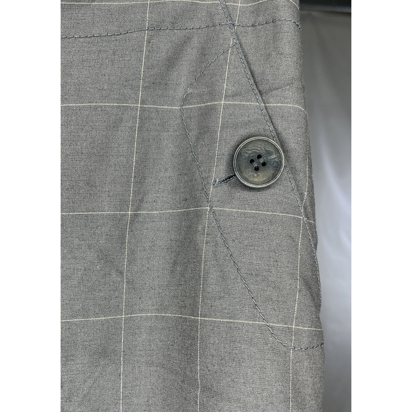 Talbots Dress Pants  Square Pin Stripe Gray Size 8 SKU 000416