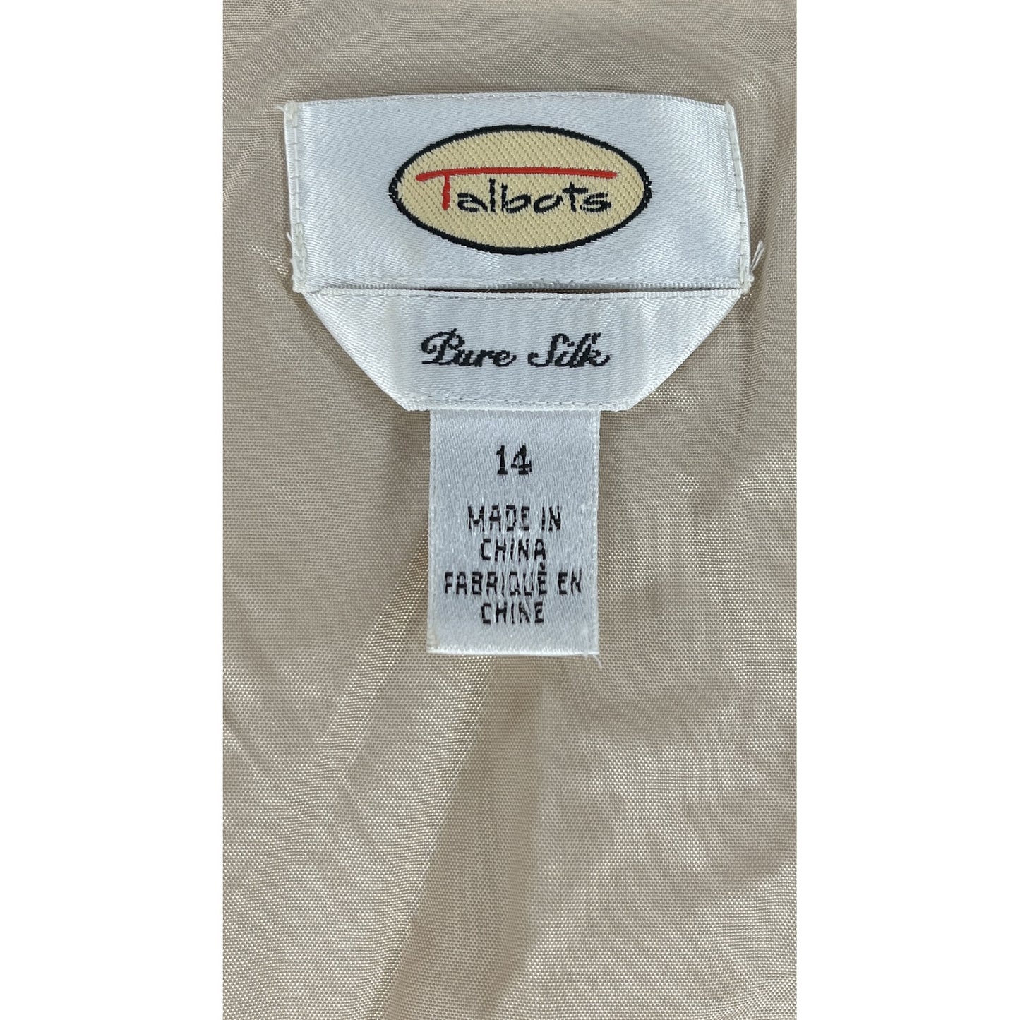 Talbots Dress Sleeveless Floor-Length Tan/ Nude Size 14 SKU 000414