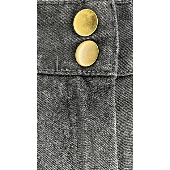 Talbots Pants 2 Bronze-Buttons Black Size 10 SKU 000416