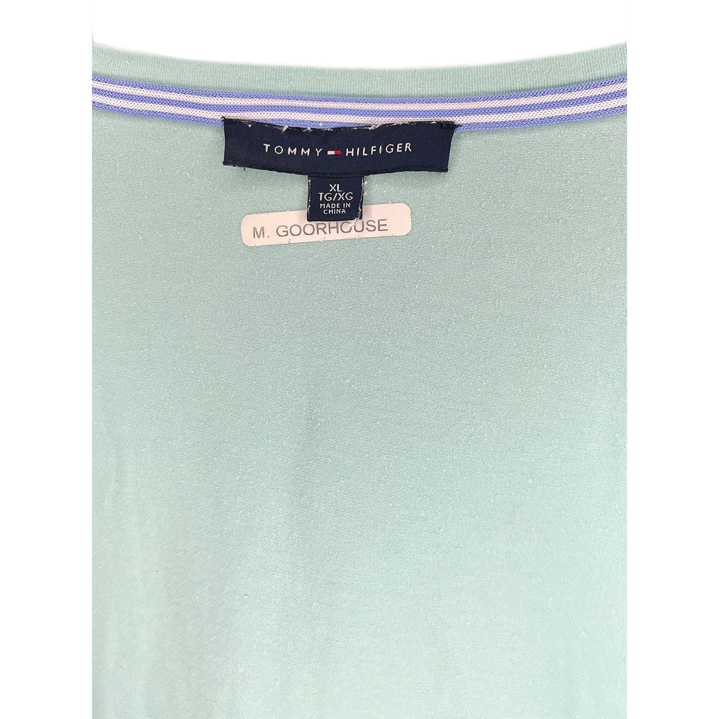 Tommy Hilfiger Top Short Sleeve Anchor Graphic Light Blue, Navy Blue, White Size XL SKU 000267-7