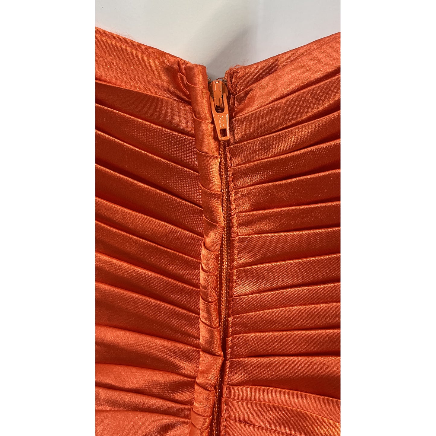 Tony Bowls Le Gala Gown Strapless Rhinestone Embellished Orange Size 4 SKU 000365-3