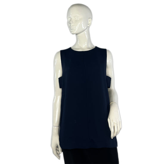 Topshop Tank Top w Side-Cut-Out Detail Navy Size 8 SKU 000374-6