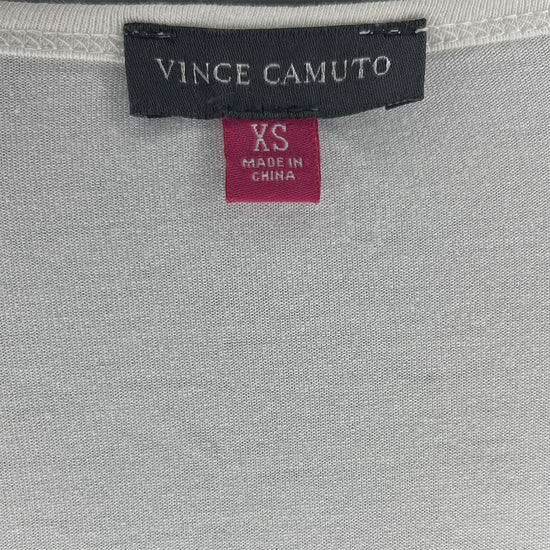 Vince Camuto Top  Leather Detail White Size XS SKU 000412