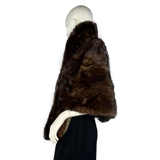 W. Robinson Fur Cape  Brown SKU 000140