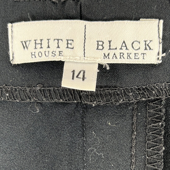 White House Black Market Capri Pants Slit Detail Navy Size 14 SKU 000415