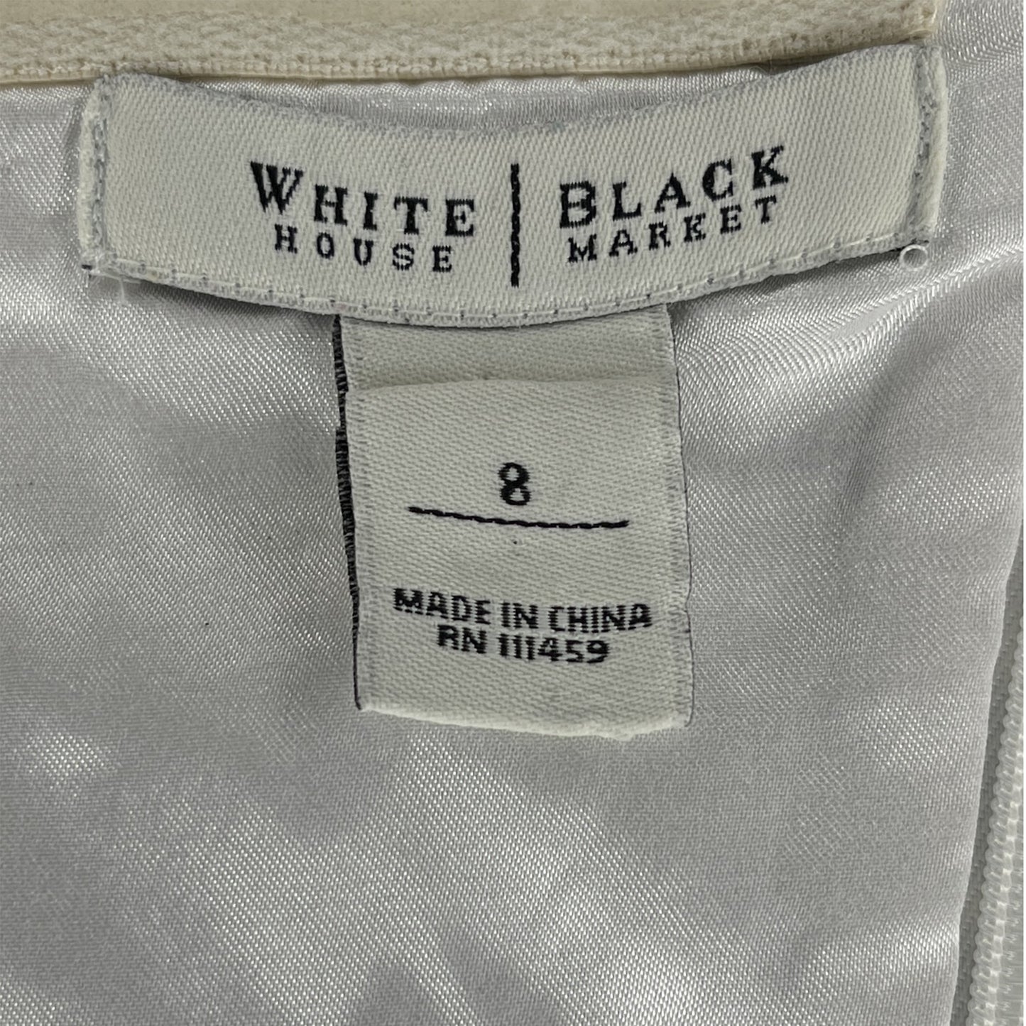 White House Black Market Dress Halter Black, White Sz 8 SKU 000414