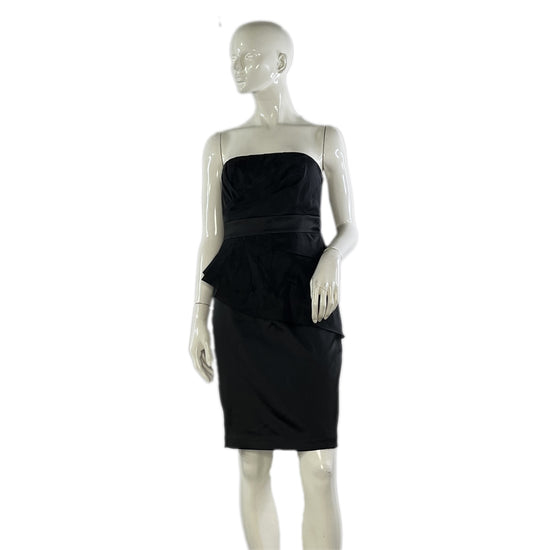 White House Black Market Strapless  Black Dress Size 4 SKU 000414